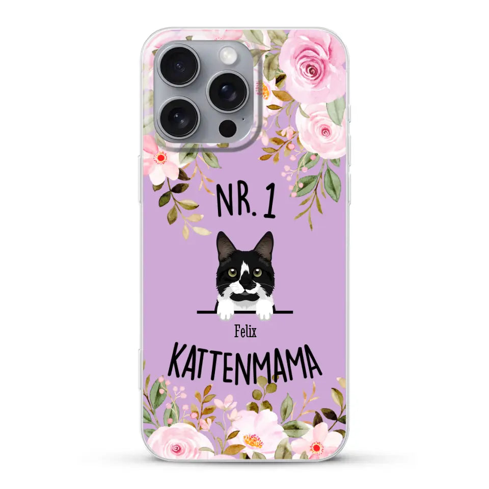 No. 1 Kattenmama - Gepersonaliseerd telefoonhoesje