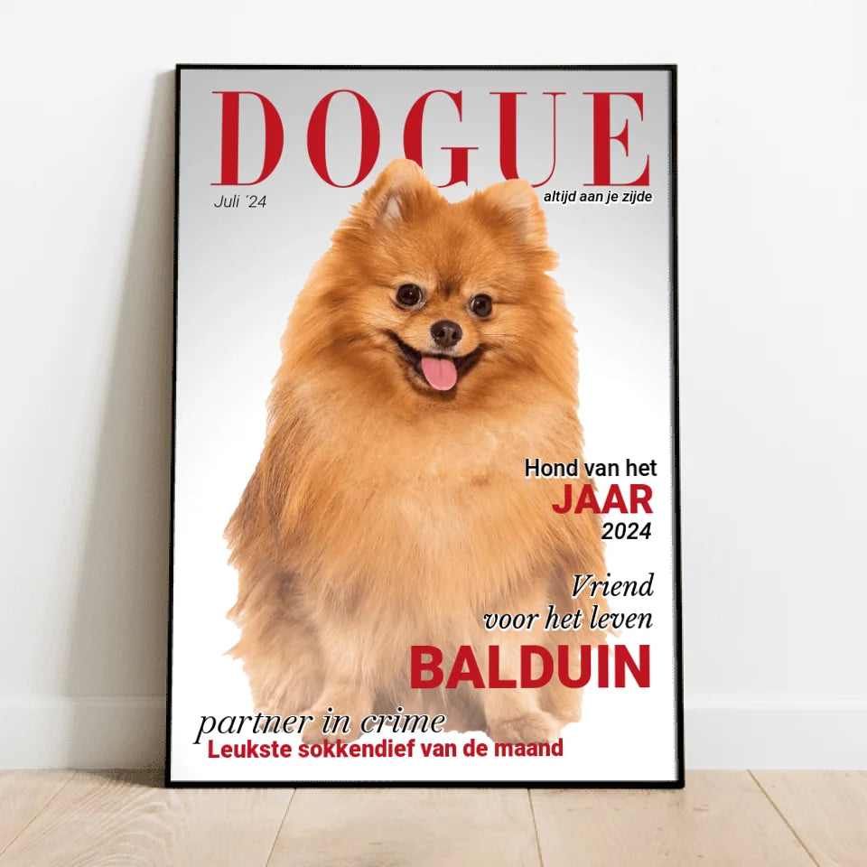 Dogue - Gepersonaliseerde Poster