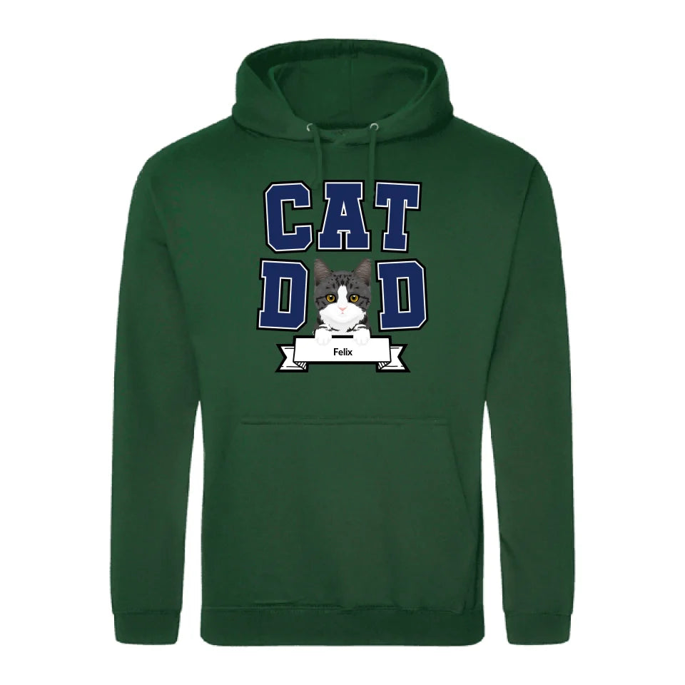 Cat Dad - Gepersonaliseerde hoodie