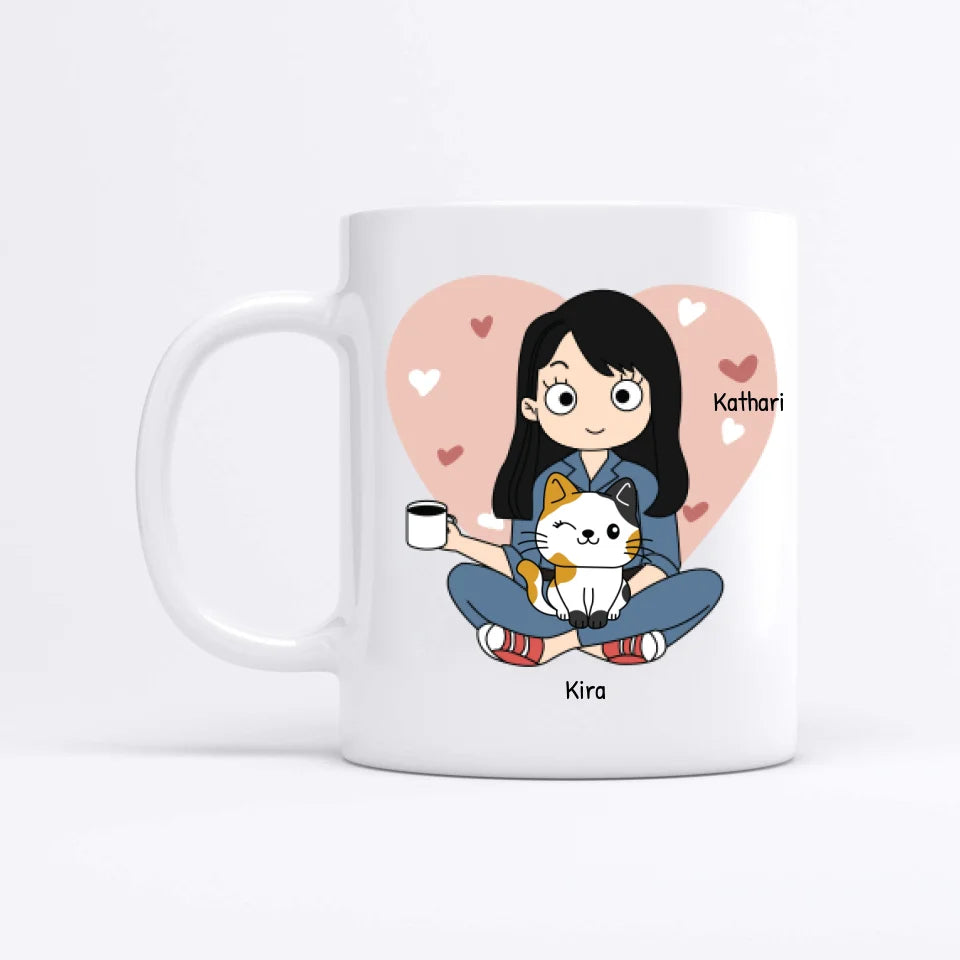 Cat Mom - Gepersonaliseerde mok