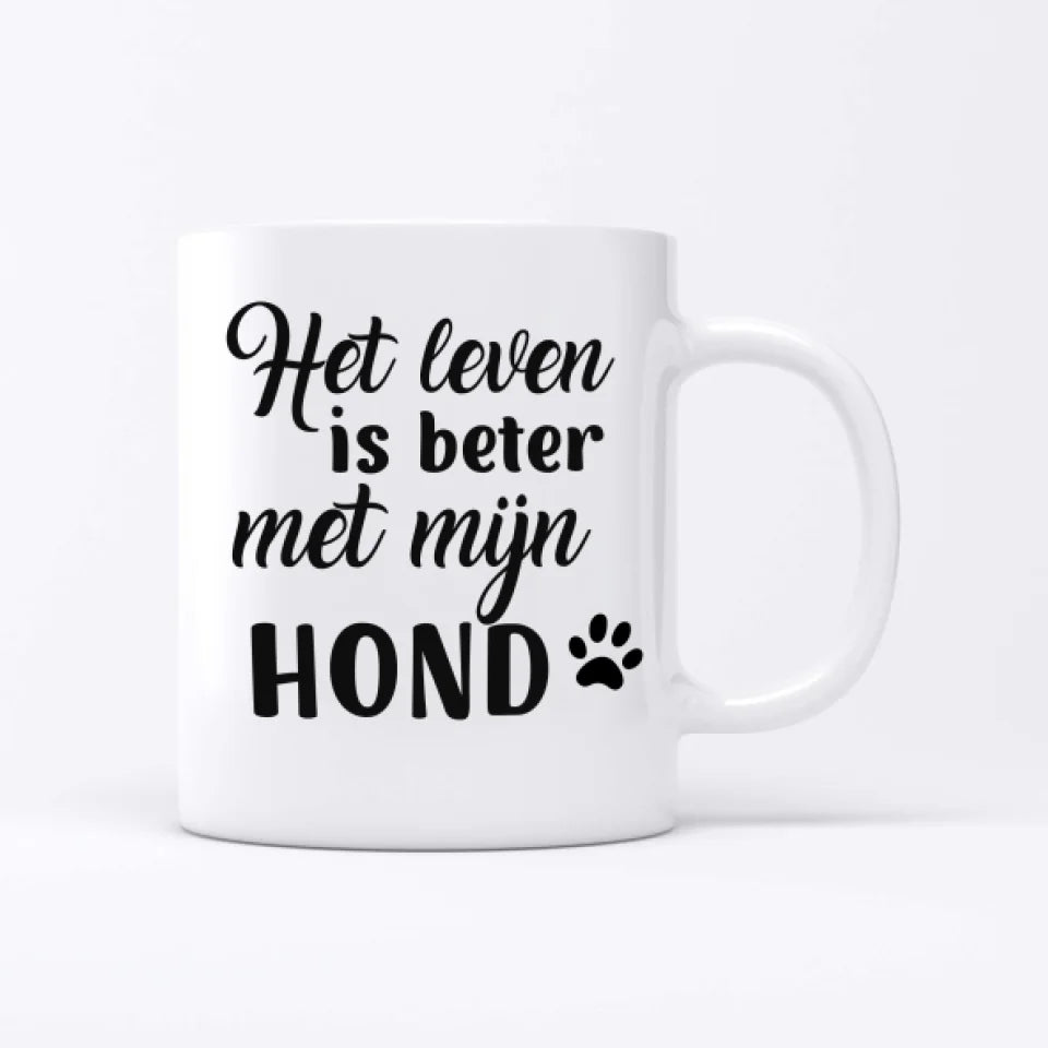 Vrouw met huisdier - Gepersonaliseerde mok