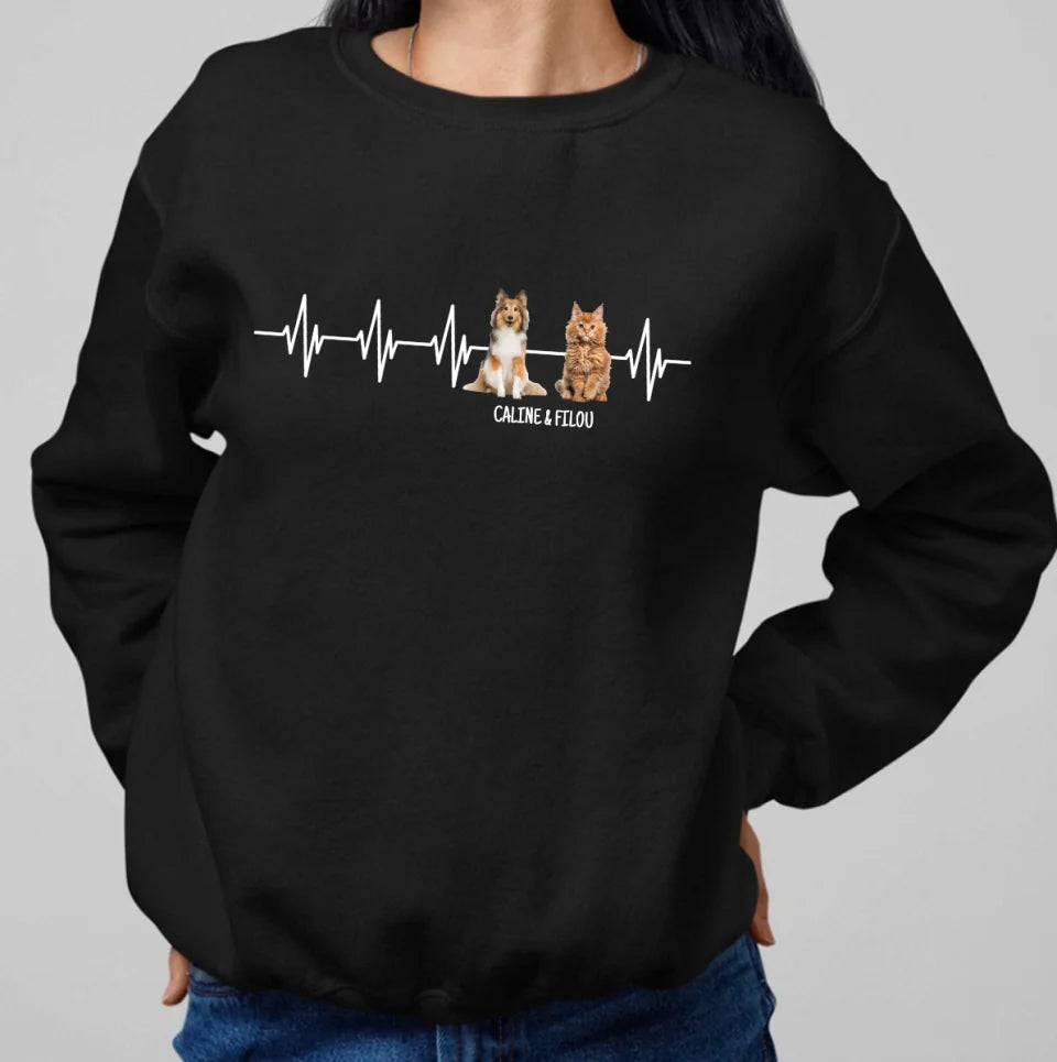 Hartslag - Gepersonaliseerde sweatshirt