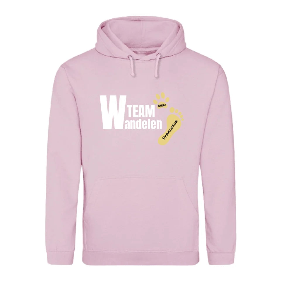 Team wandelen - Gepersonaliseerde Hoodie