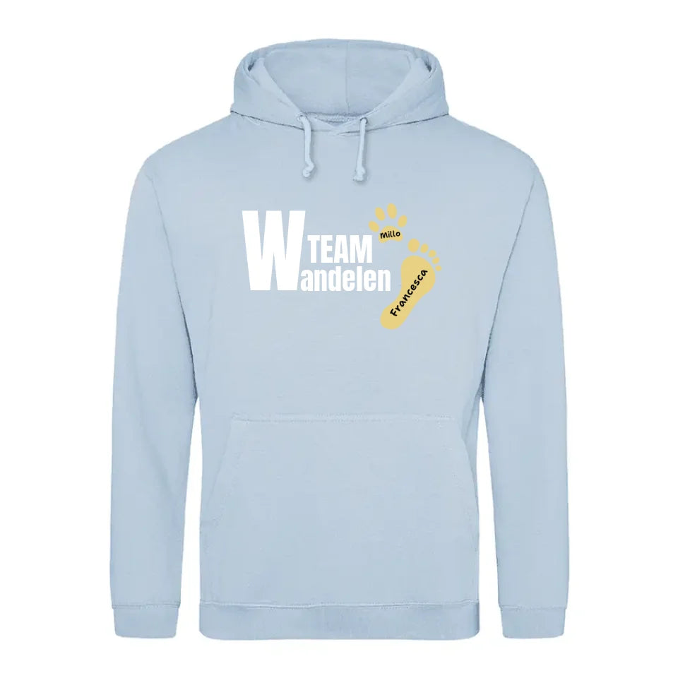 Team wandelen - Gepersonaliseerde Hoodie