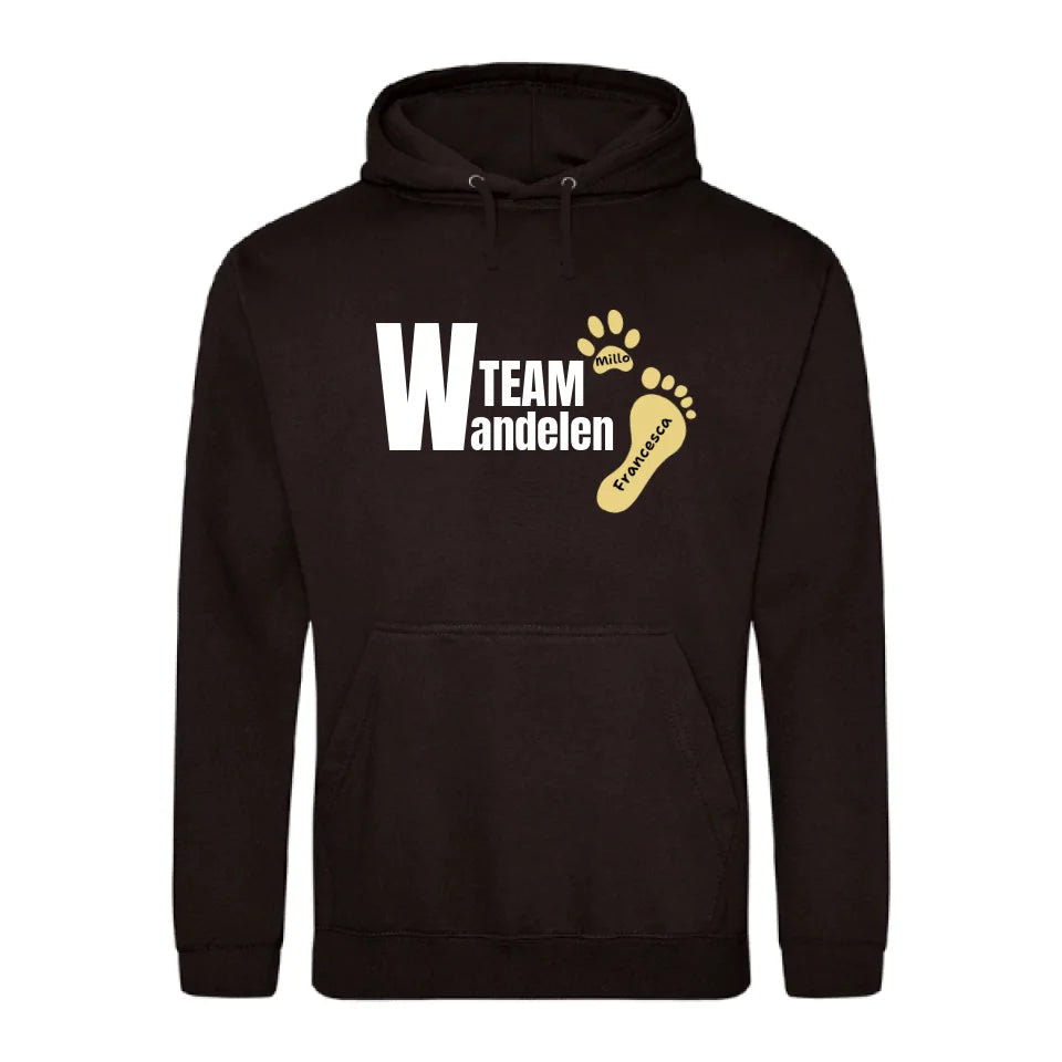 Team wandelen - Gepersonaliseerde Hoodie