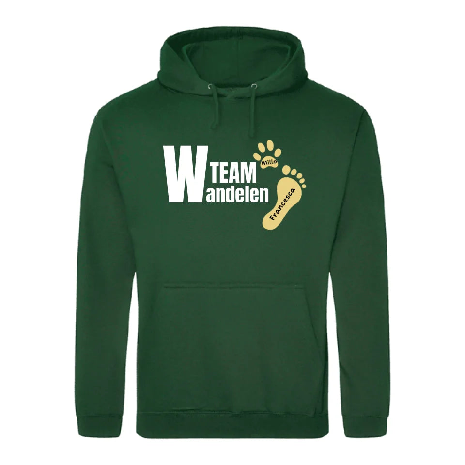 Team wandelen - Gepersonaliseerde Hoodie