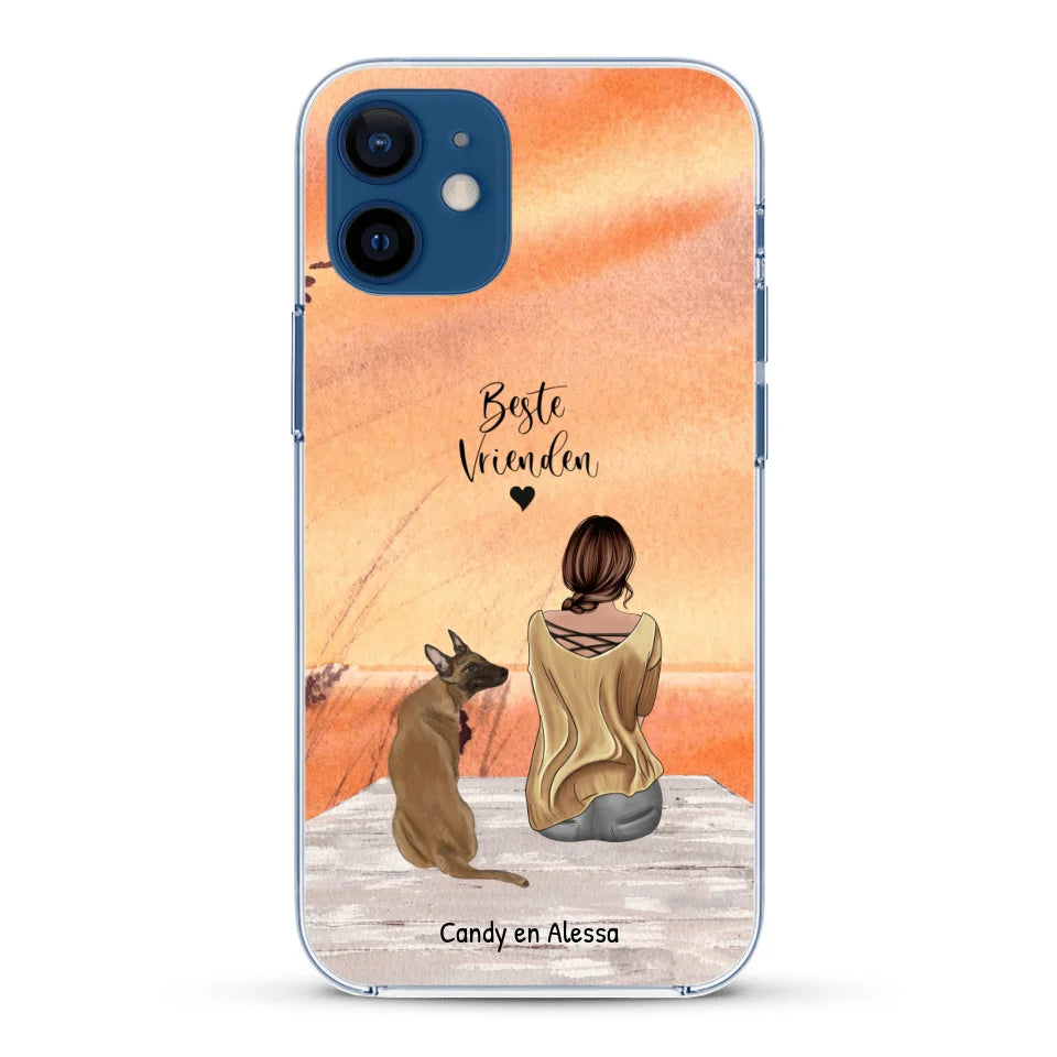 Gepersonaliseerd Telefoonhoesje - Onderweg met huisdier