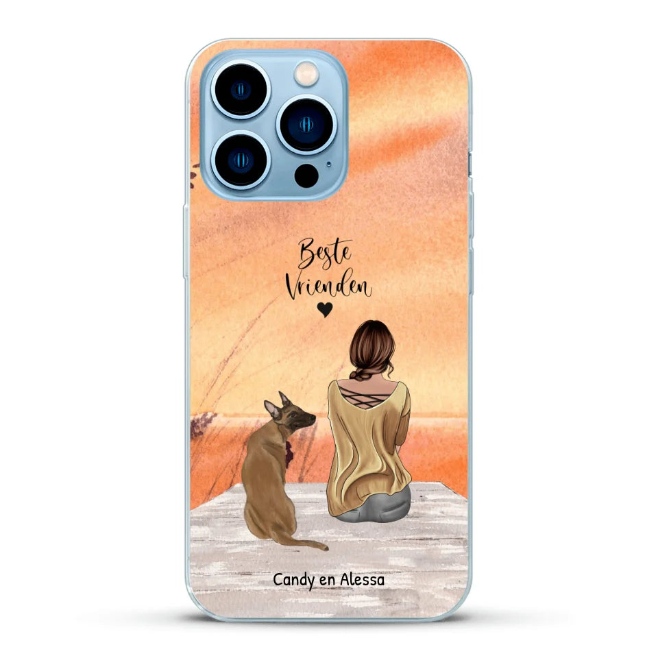 Gepersonaliseerd Telefoonhoesje - Onderweg met huisdier