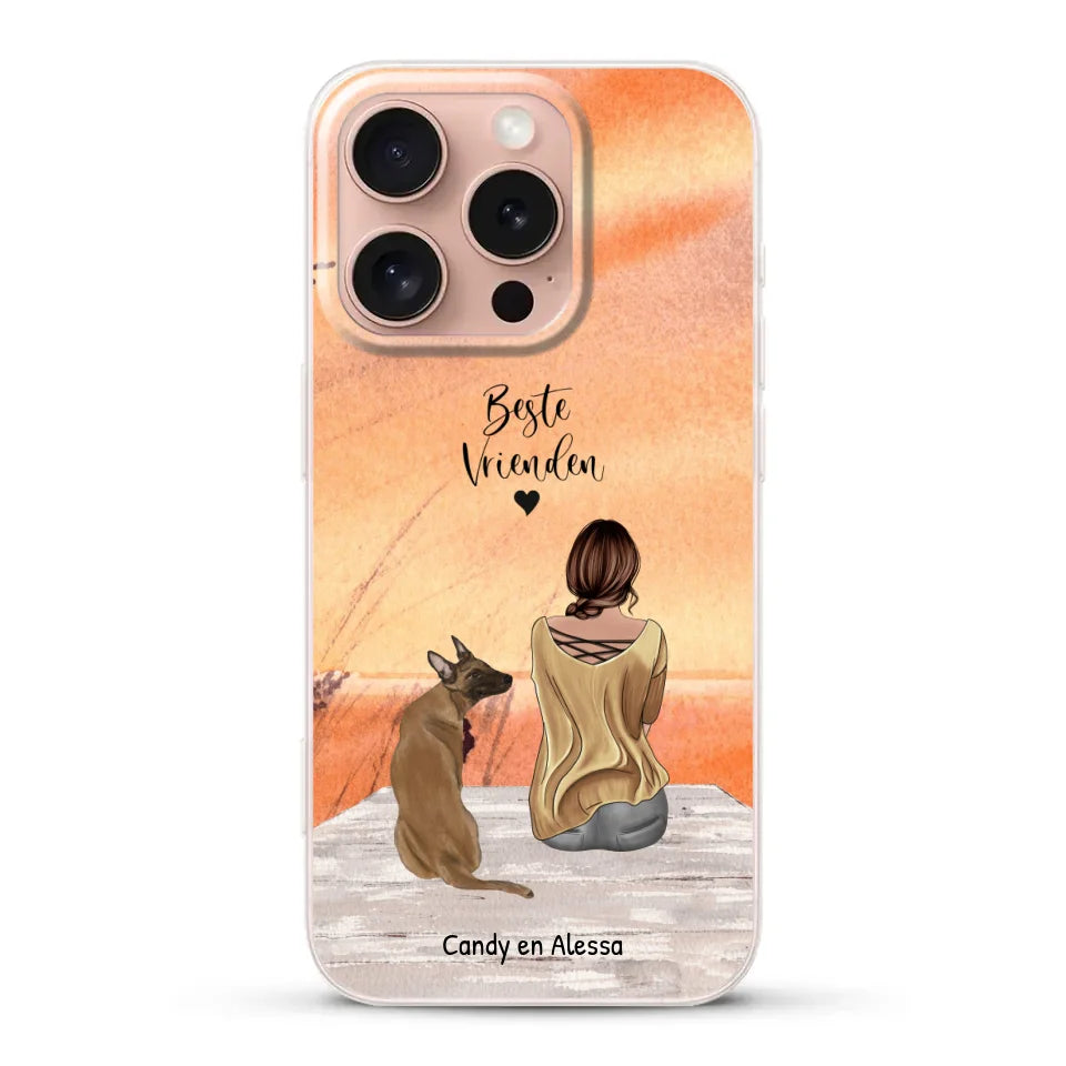 Gepersonaliseerd Telefoonhoesje - Onderweg met huisdier