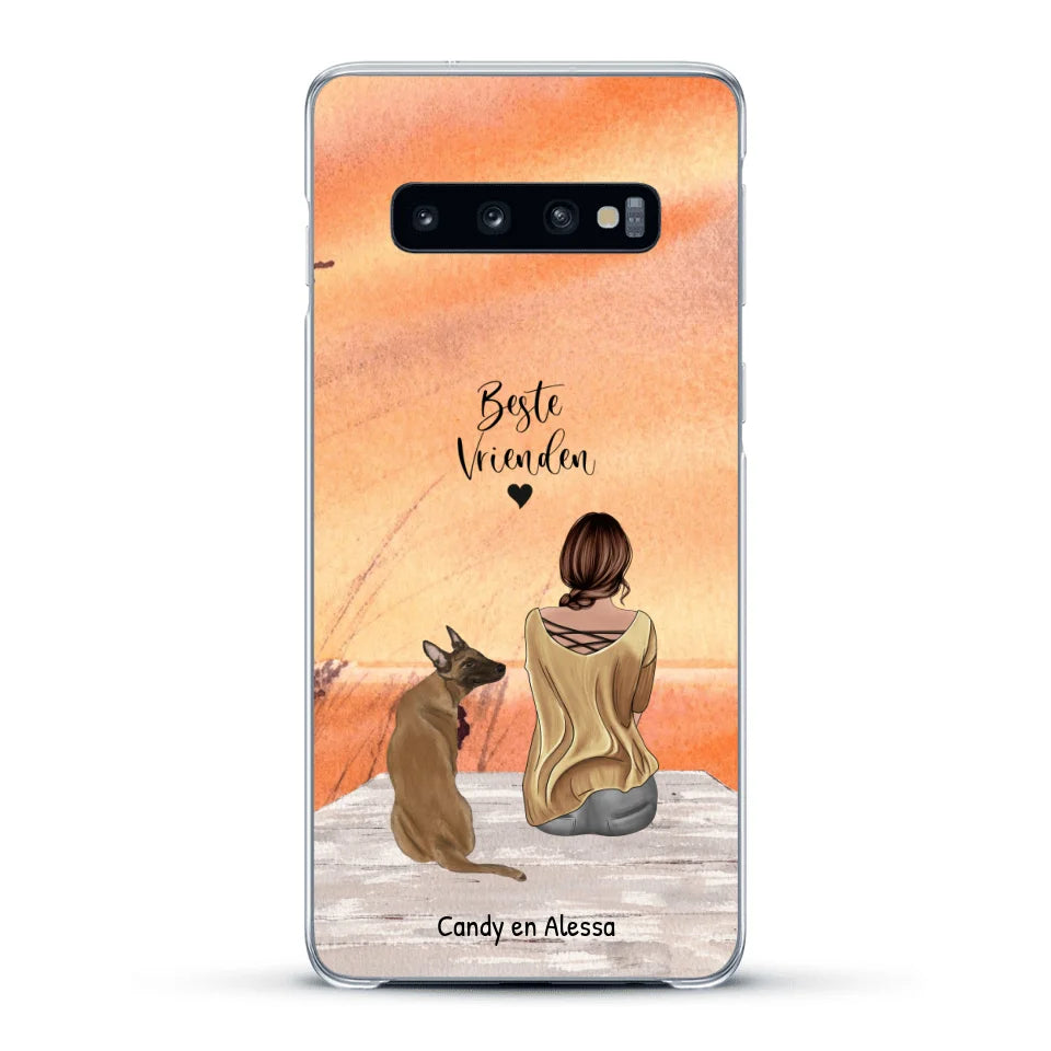 Gepersonaliseerd Telefoonhoesje - Onderweg met huisdier