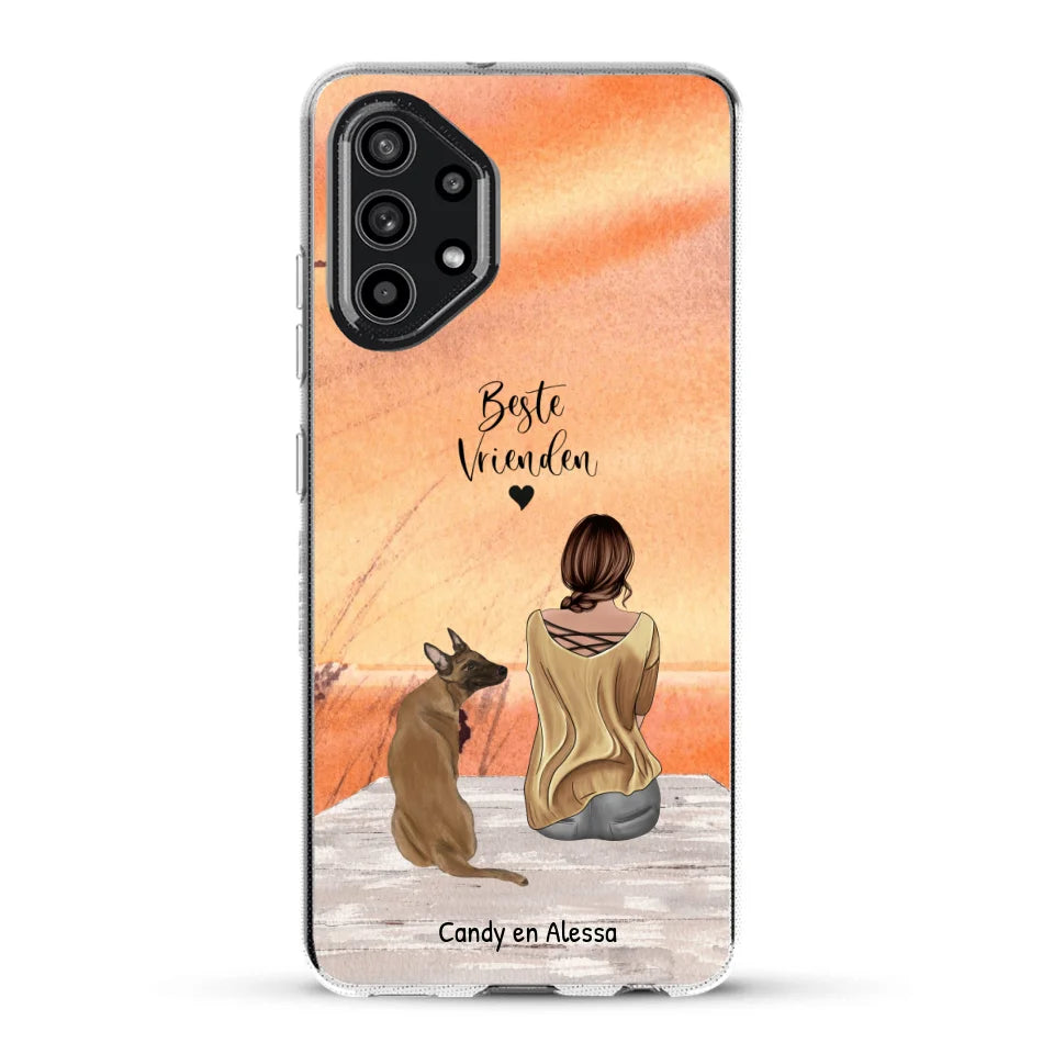 Gepersonaliseerd Telefoonhoesje - Onderweg met huisdier