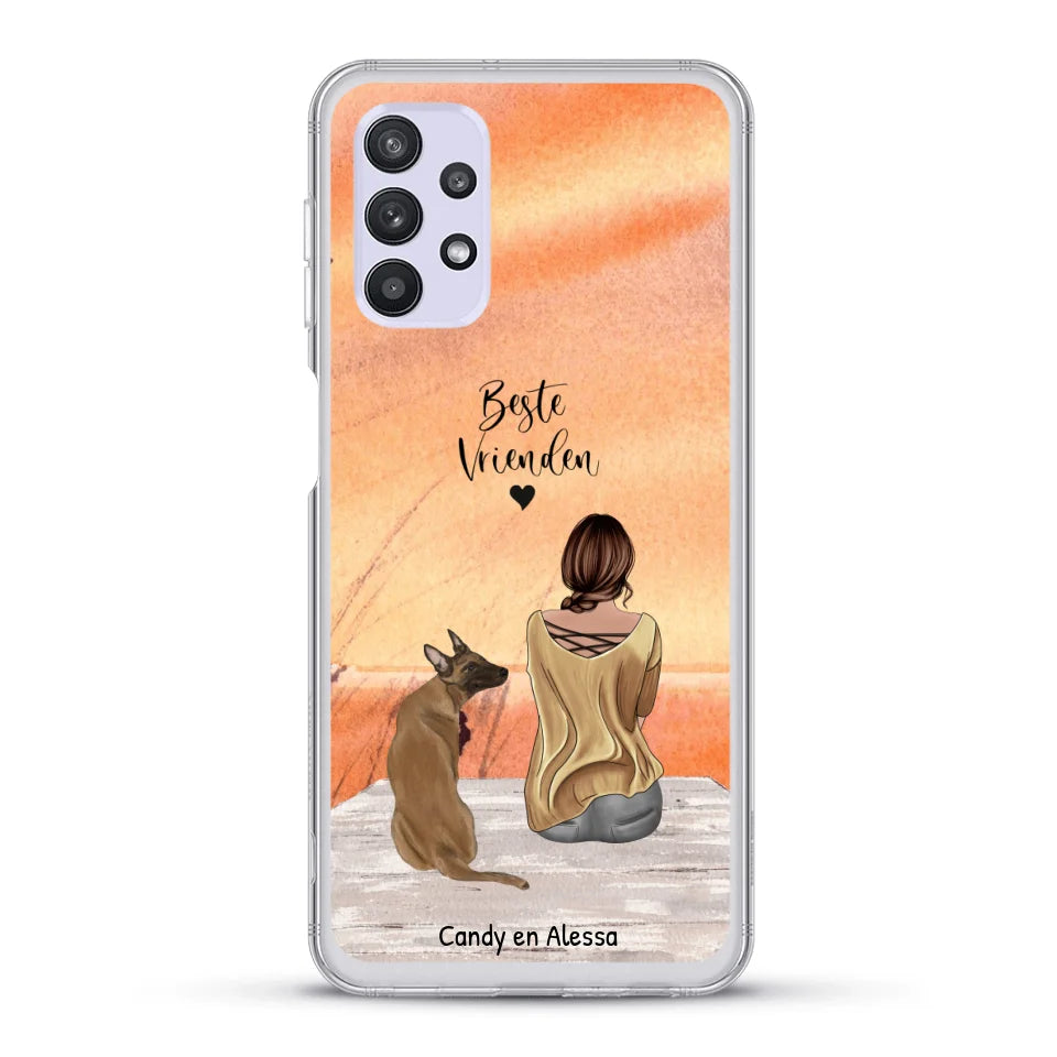 Gepersonaliseerd Telefoonhoesje - Onderweg met huisdier