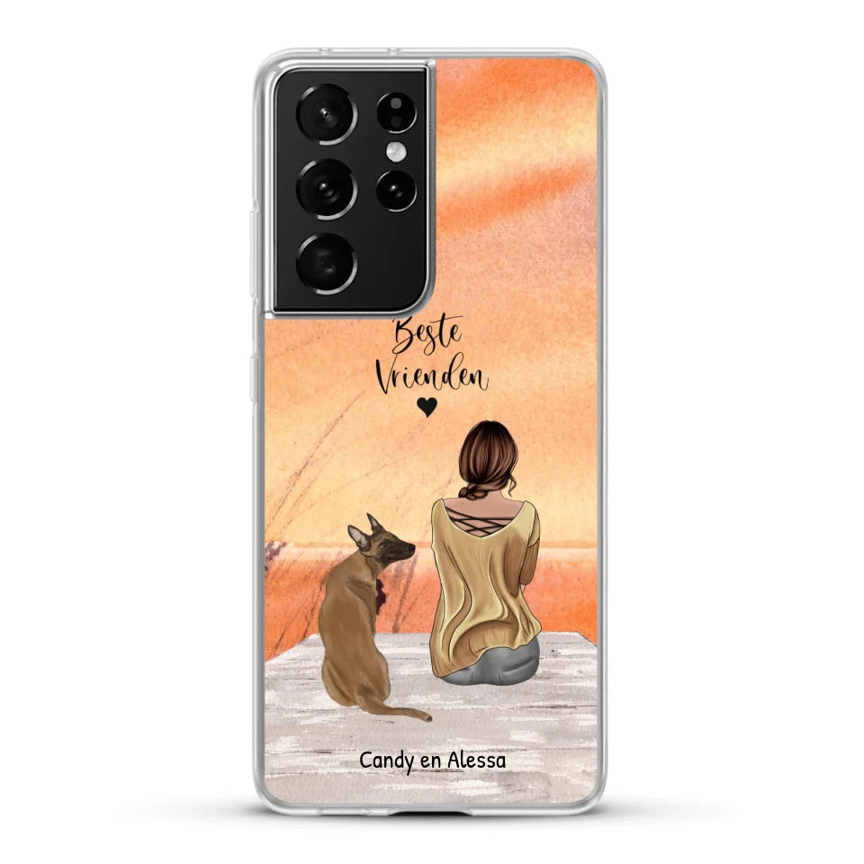 Gepersonaliseerd Telefoonhoesje - Onderweg met huisdier