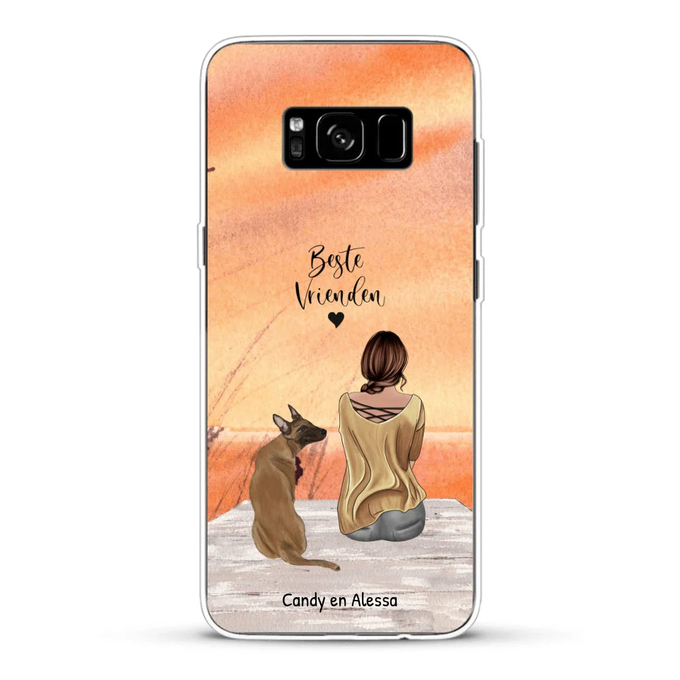 Gepersonaliseerd Telefoonhoesje - Onderweg met huisdier