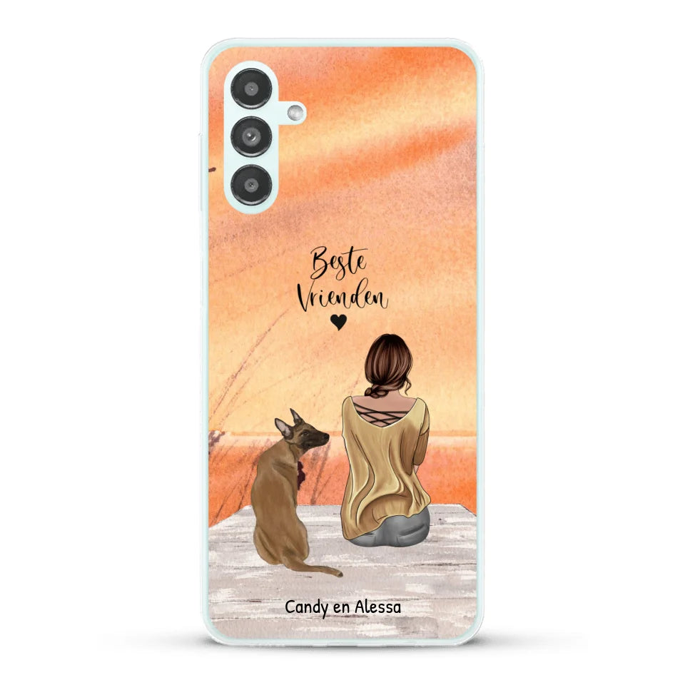 Gepersonaliseerd Telefoonhoesje - Onderweg met huisdier
