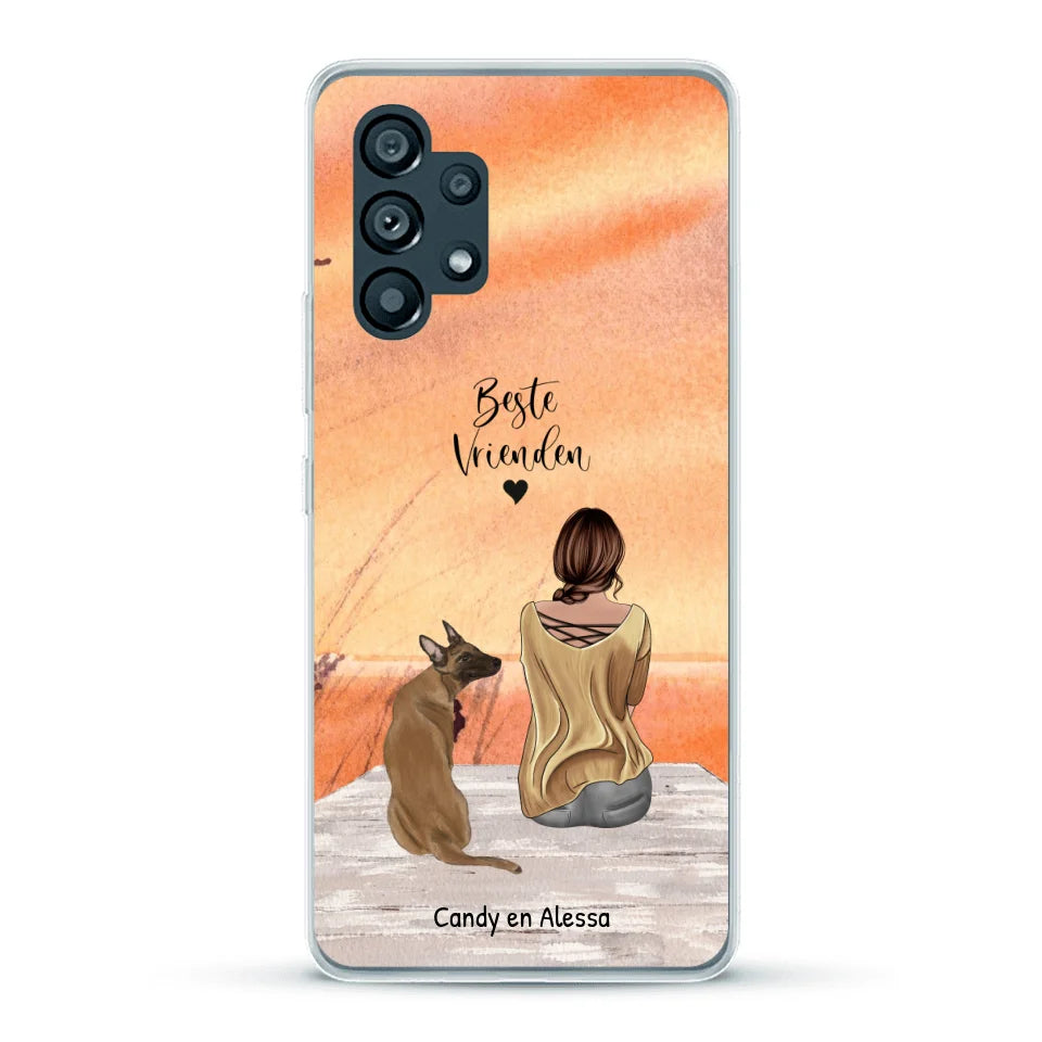 Gepersonaliseerd Telefoonhoesje - Onderweg met huisdier