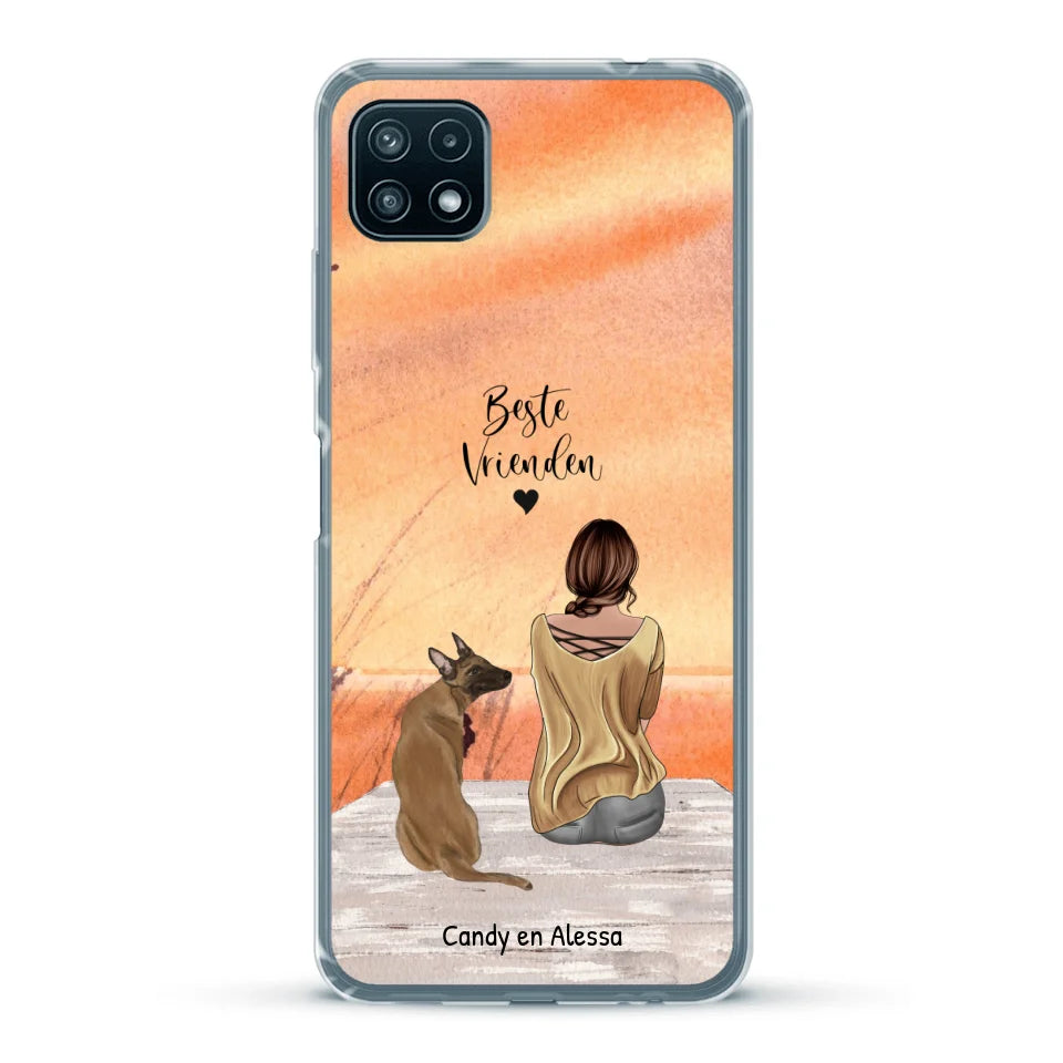 Gepersonaliseerd Telefoonhoesje - Onderweg met huisdier