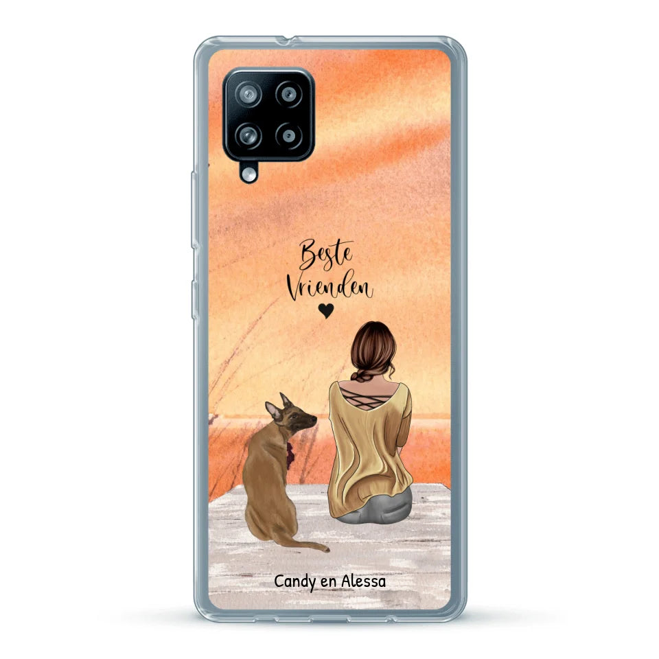 Gepersonaliseerd Telefoonhoesje - Onderweg met huisdier