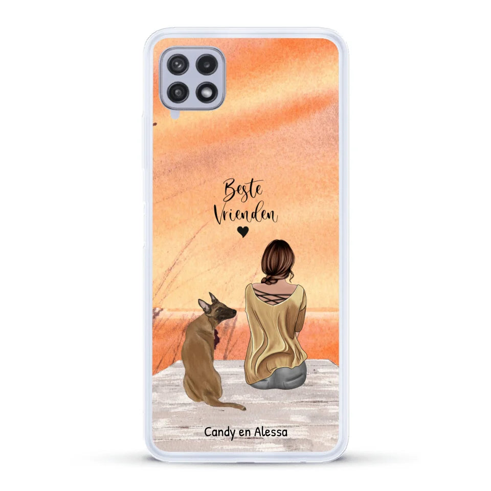 Gepersonaliseerd Telefoonhoesje - Onderweg met huisdier
