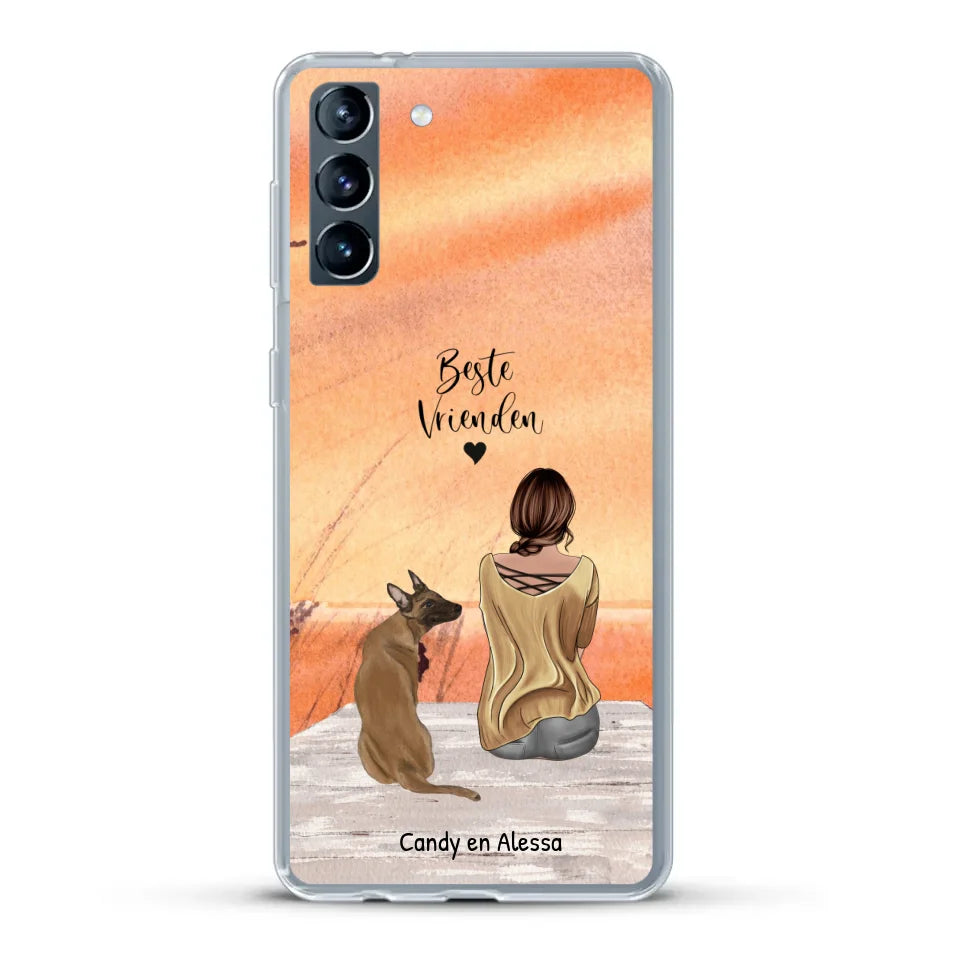 Gepersonaliseerd Telefoonhoesje - Onderweg met huisdier