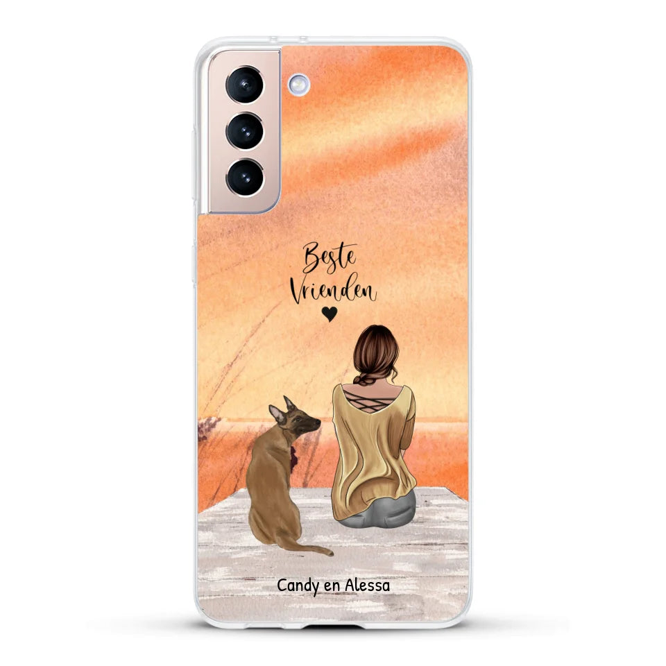 Gepersonaliseerd Telefoonhoesje - Onderweg met huisdier
