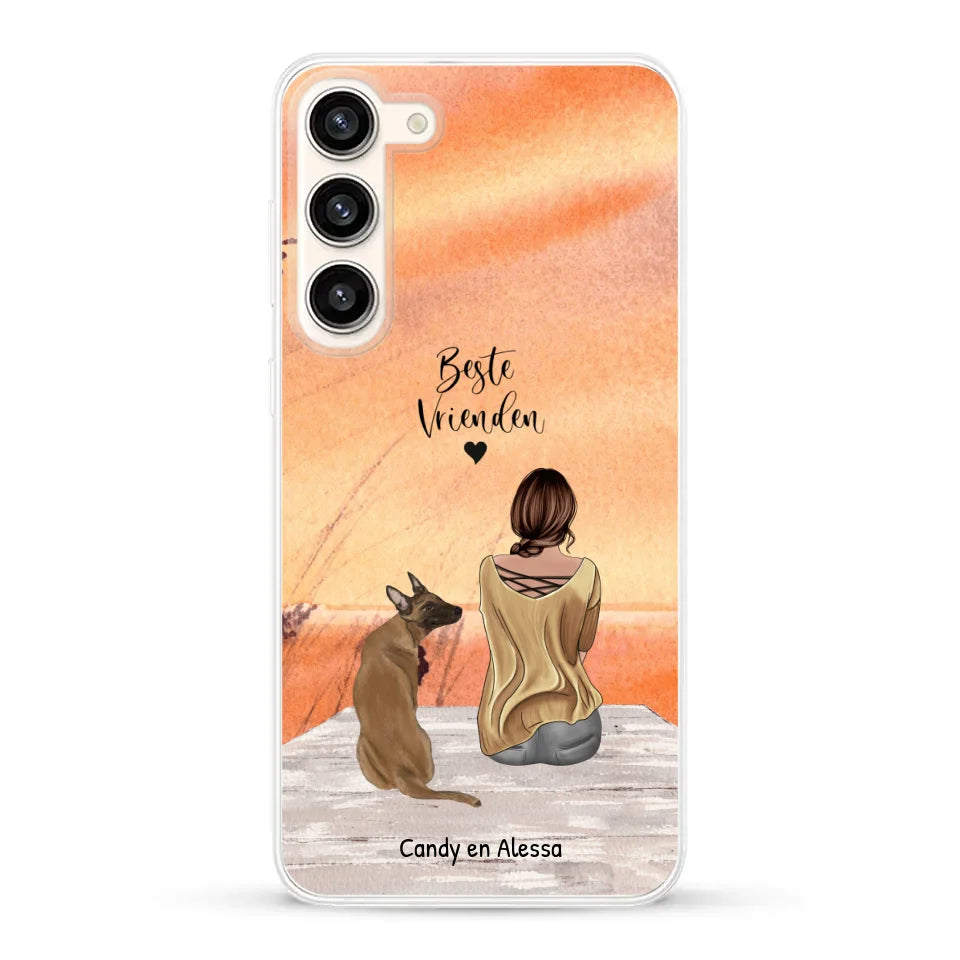 Gepersonaliseerd Telefoonhoesje - Onderweg met huisdier
