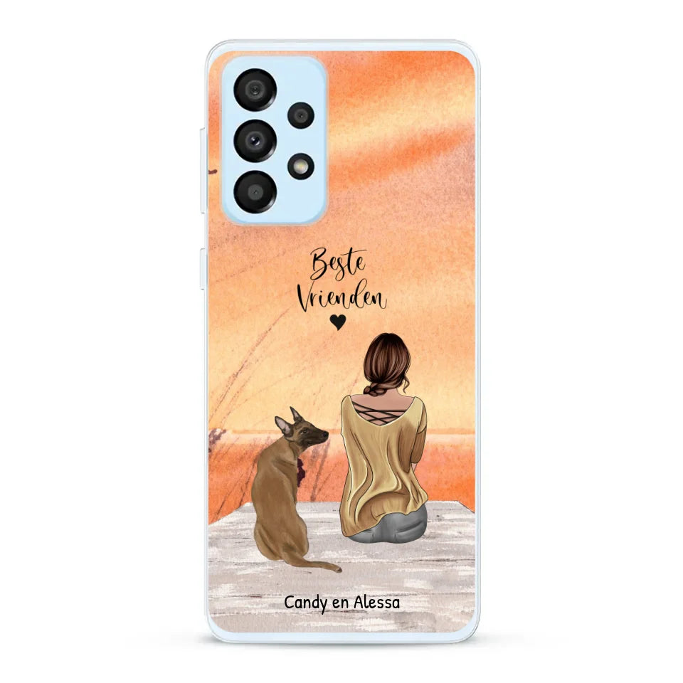 Onderweg met huisdier - Gepersonaliseerd Telefoonhoesje