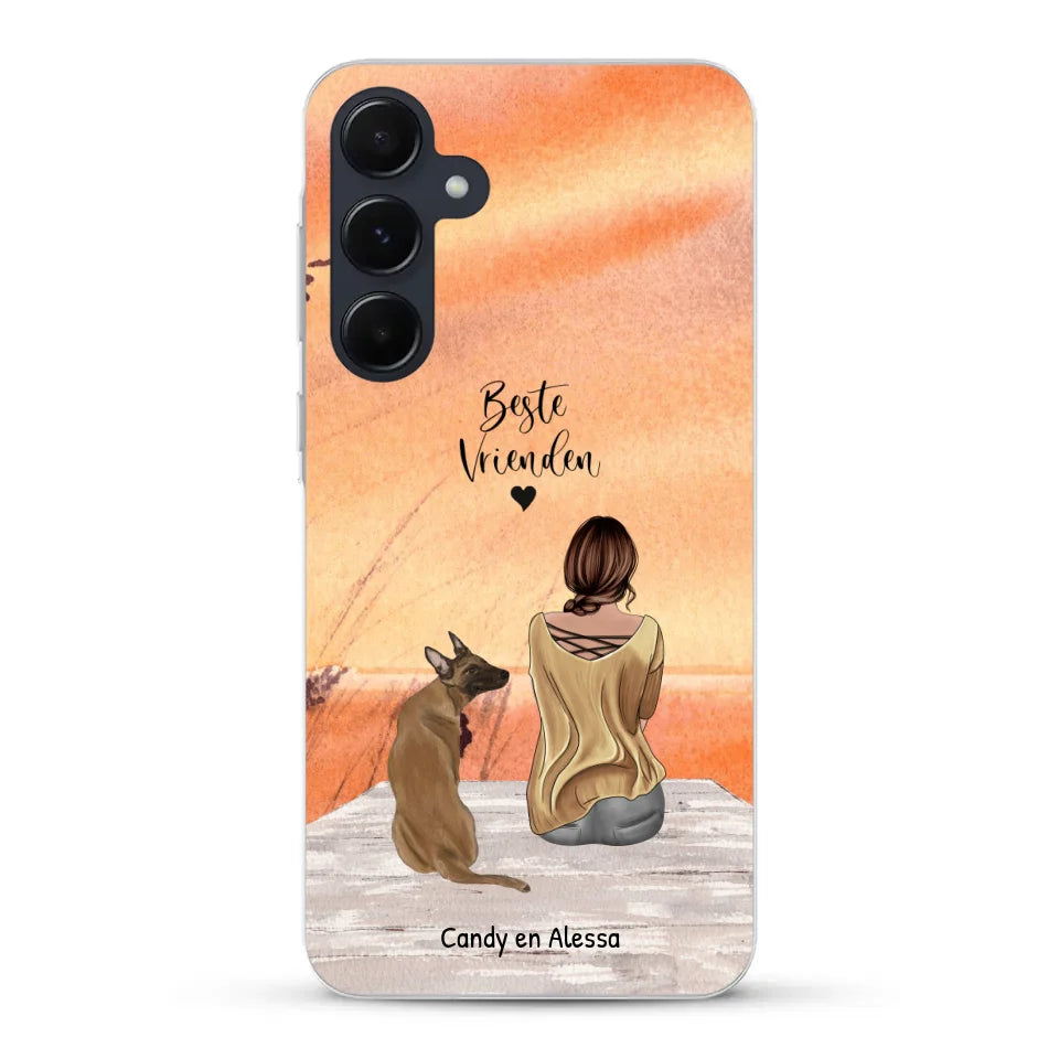 Gepersonaliseerd Telefoonhoesje - Onderweg met huisdier