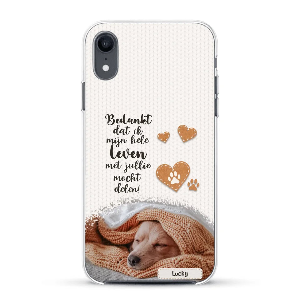 Bedankt - Gepersonaliseerd Telefoonhoesje