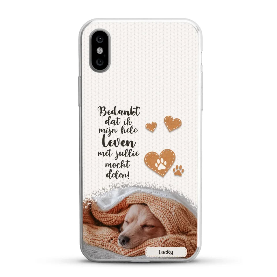 Bedankt - Gepersonaliseerd Telefoonhoesje