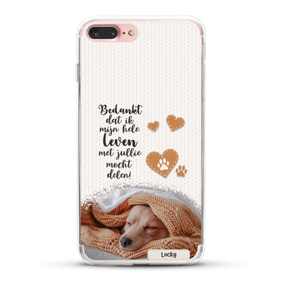 Bedankt - Gepersonaliseerd Telefoonhoesje