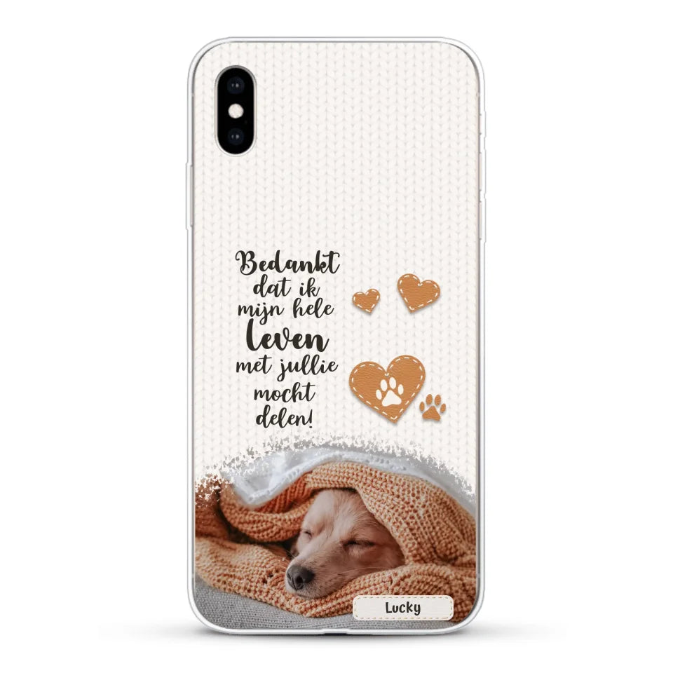 Bedankt - Gepersonaliseerd Telefoonhoesje