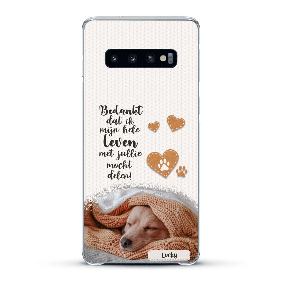 Bedankt - Gepersonaliseerd Telefoonhoesje