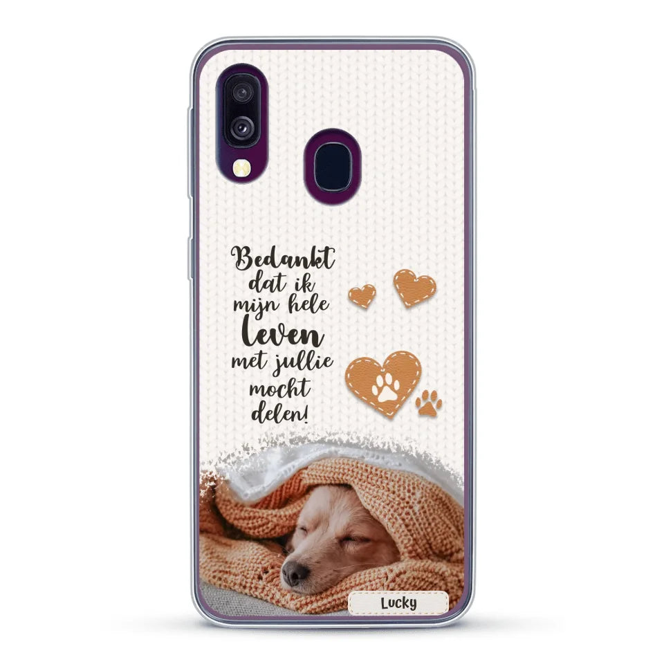 Bedankt - Gepersonaliseerd Telefoonhoesje