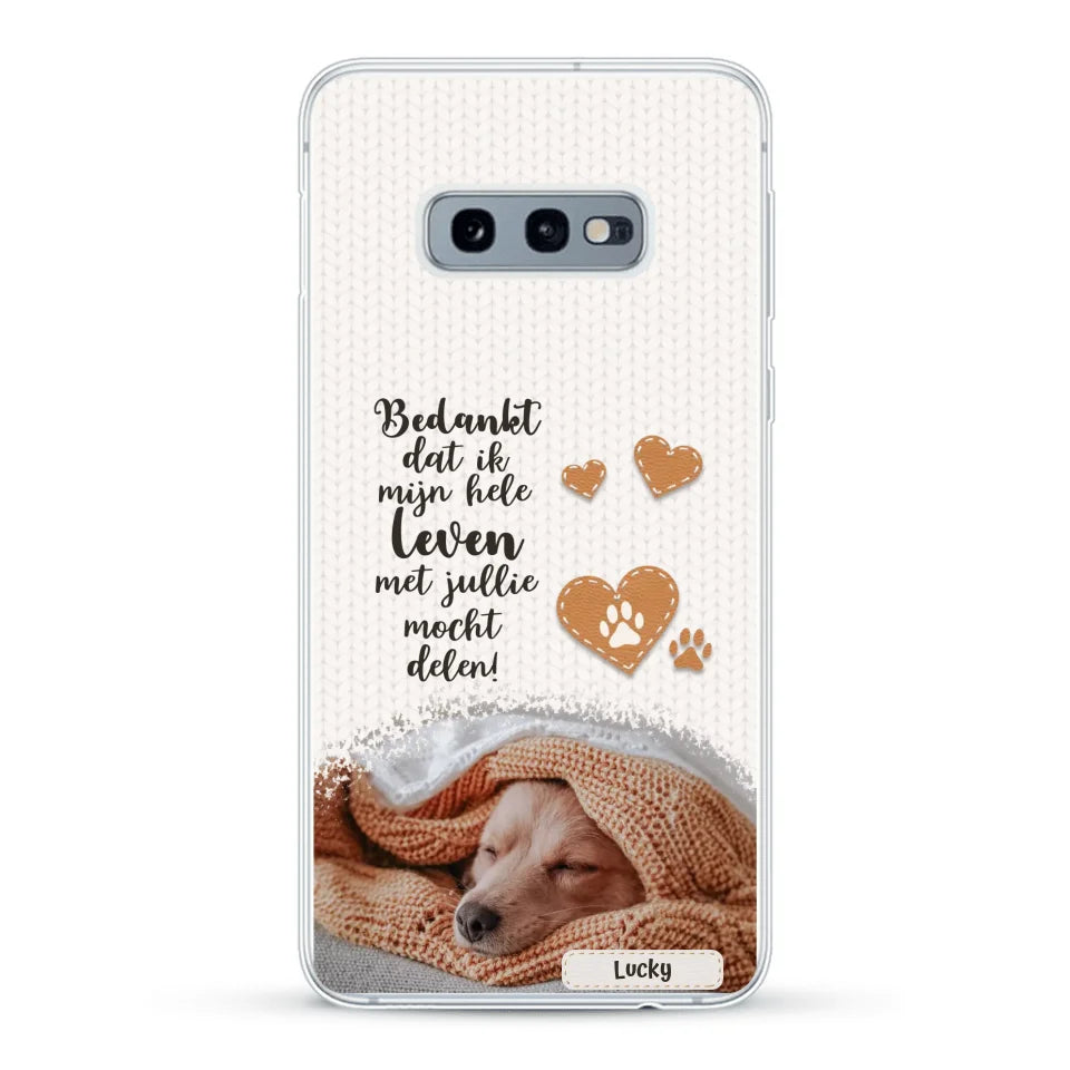 Bedankt - Gepersonaliseerd Telefoonhoesje