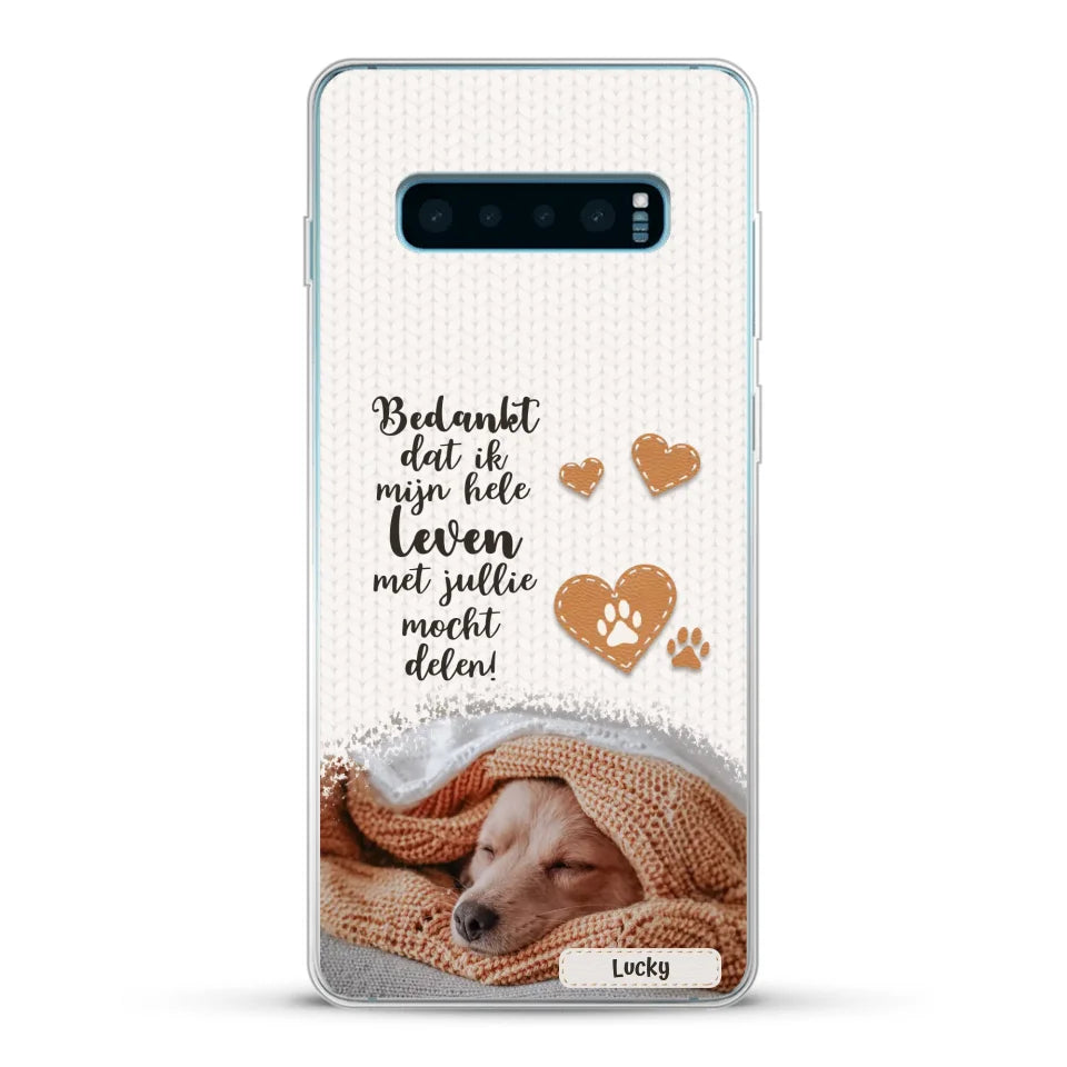 Bedankt - Gepersonaliseerd Telefoonhoesje