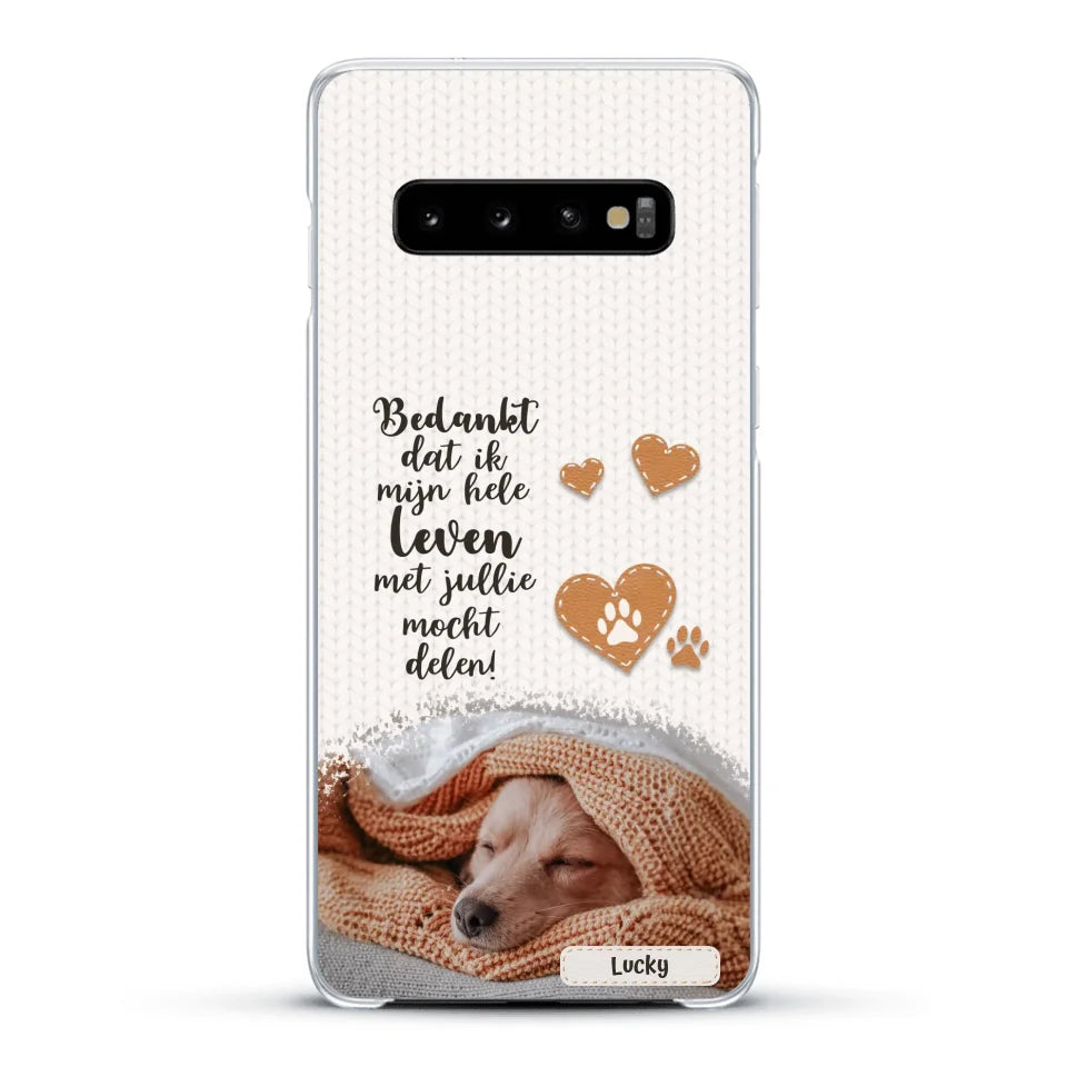 Bedankt - Gepersonaliseerd Telefoonhoesje