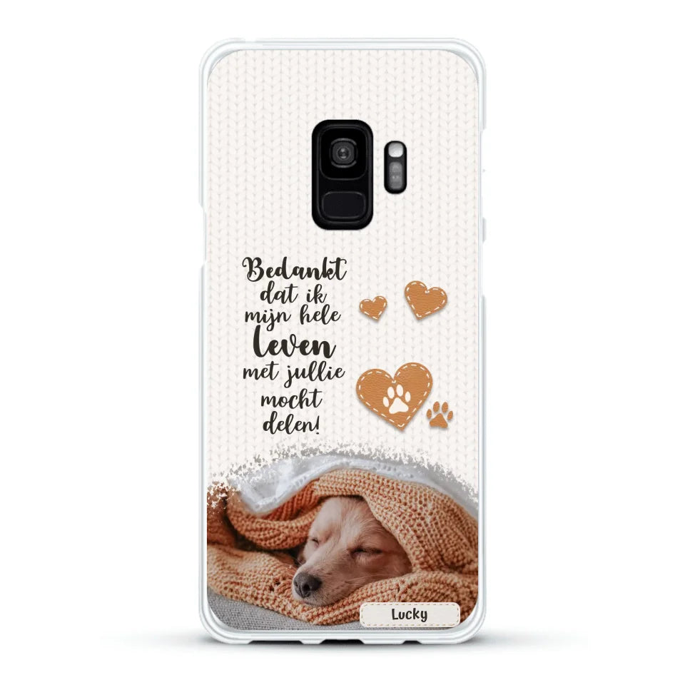 Bedankt - Gepersonaliseerd Telefoonhoesje