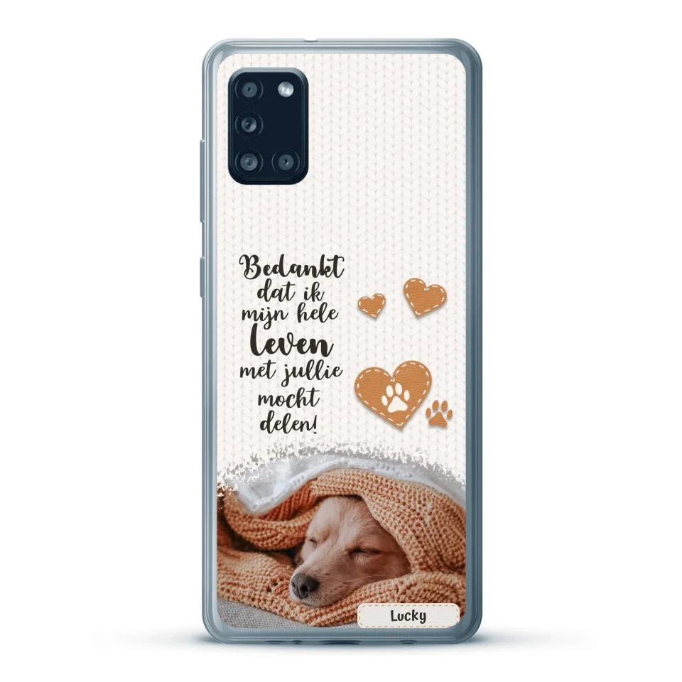 Bedankt - Gepersonaliseerd Telefoonhoesje