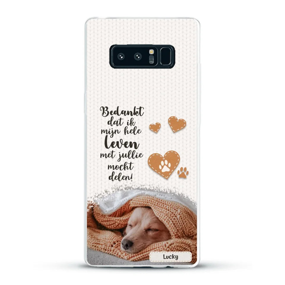 Bedankt - Gepersonaliseerd Telefoonhoesje