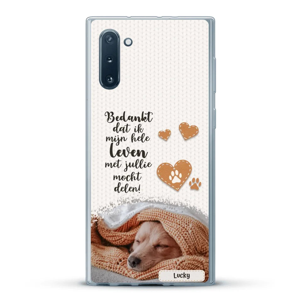 Bedankt - Gepersonaliseerd Telefoonhoesje