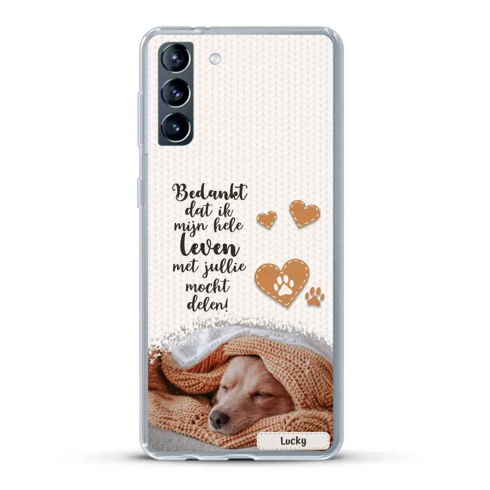 Bedankt - Gepersonaliseerd Telefoonhoesje