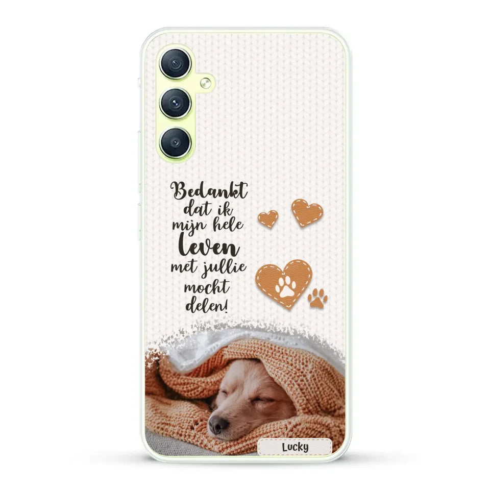 Bedankt - Gepersonaliseerd Telefoonhoesje