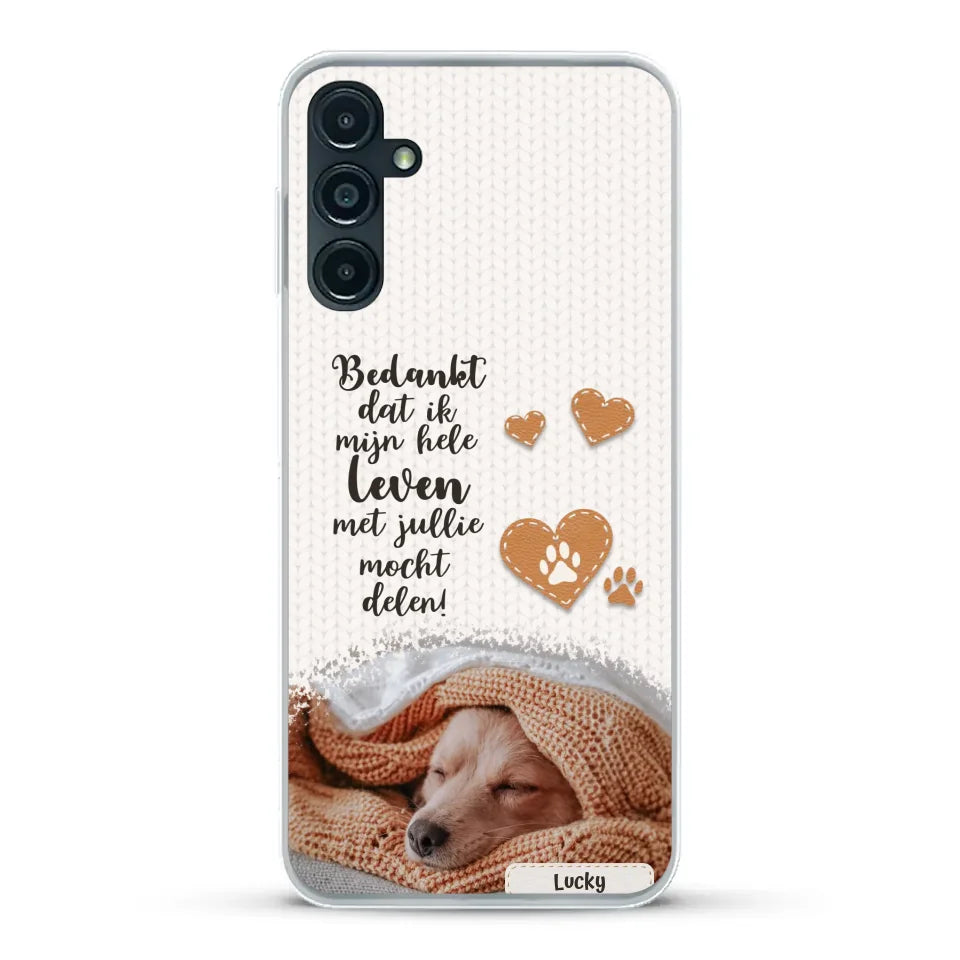 Bedankt - Gepersonaliseerd Telefoonhoesje