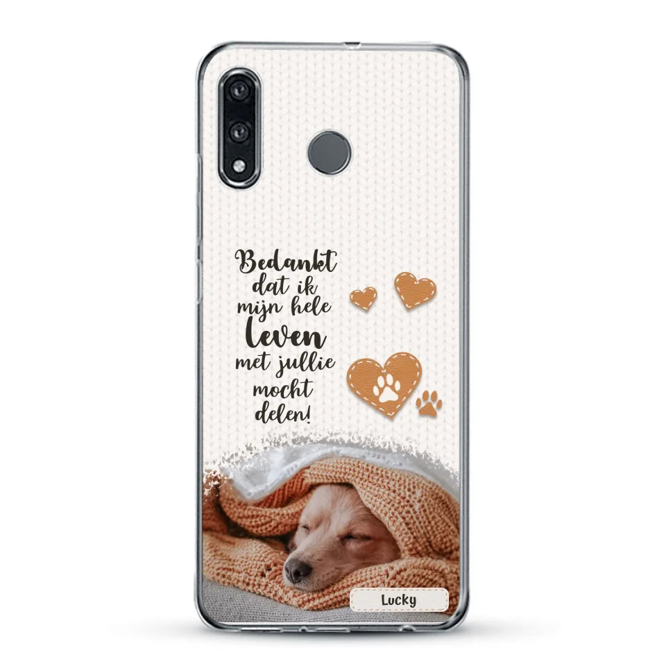 Bedankt - Gepersonaliseerd Telefoonhoesje