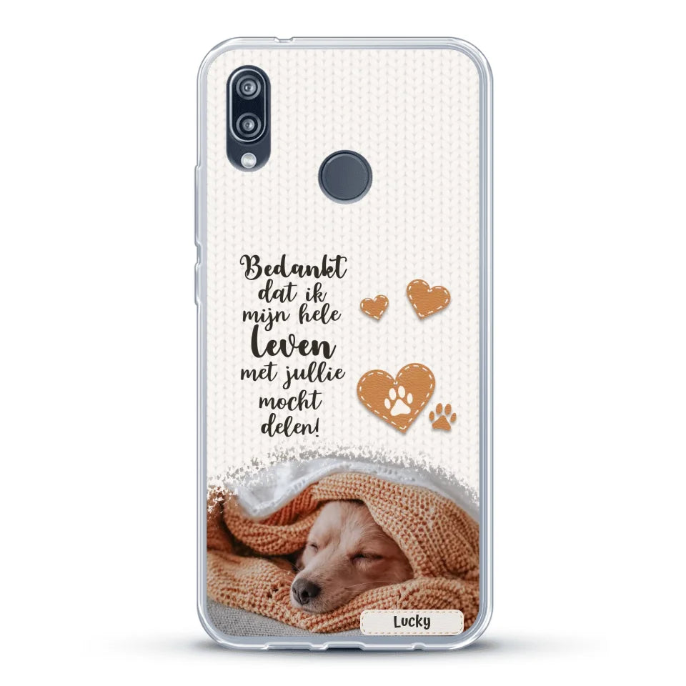 Bedankt - Gepersonaliseerd Telefoonhoesje