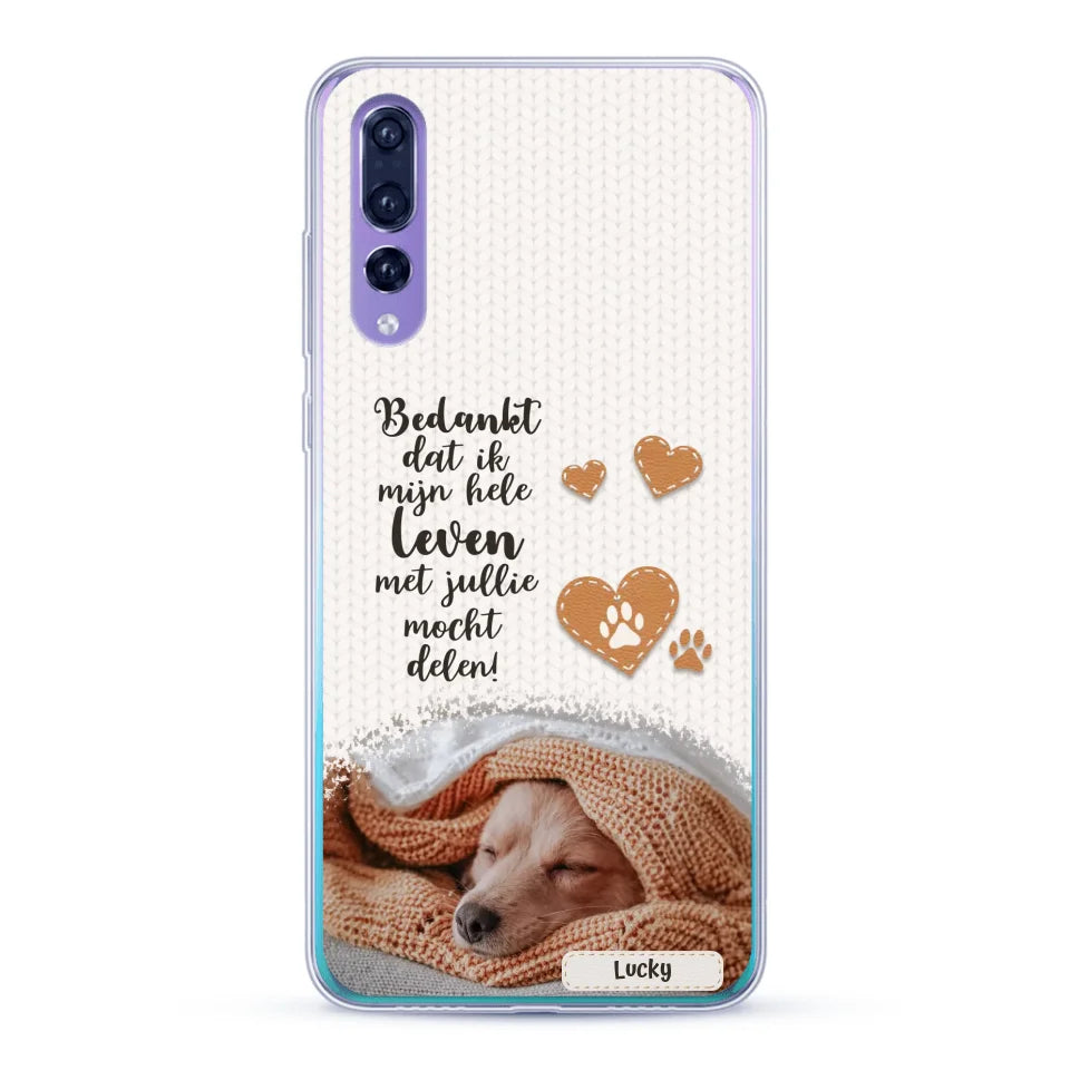 Bedankt - Gepersonaliseerd Telefoonhoesje