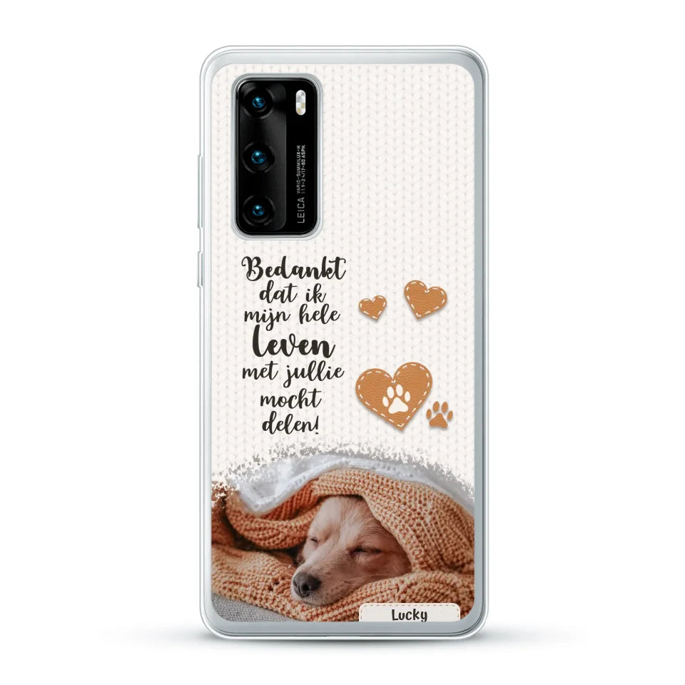 Bedankt - Gepersonaliseerd Telefoonhoesje