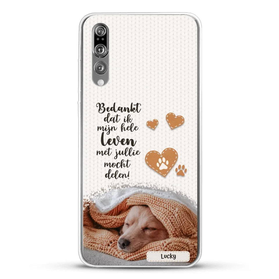 Bedankt - Gepersonaliseerd Telefoonhoesje