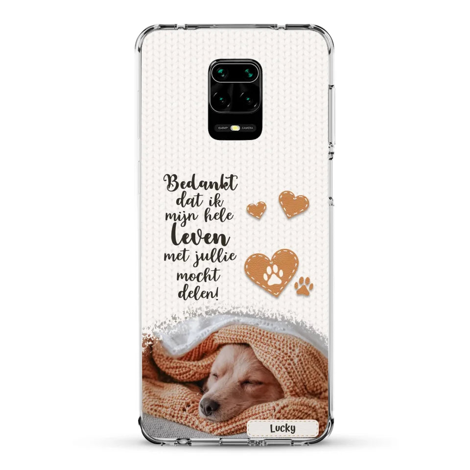 Bedankt - Gepersonaliseerd Telefoonhoesje